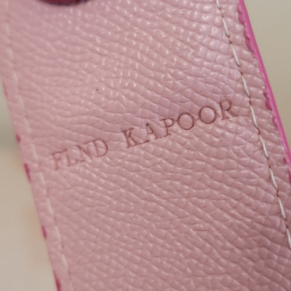 FIND KAPOOR Pingo Bag Vegan Pebble Leather 2tone Pink Crossbody - Picture 3 of 16